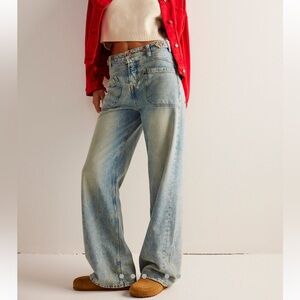 Free People We The Free Palmer Cuffed Jeans